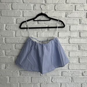 BABATON Strapless Peplum Top